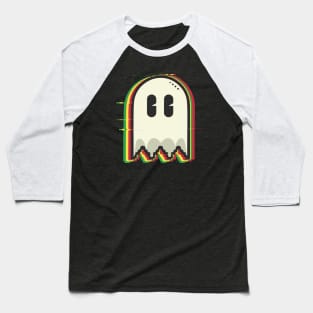 Pac Man Ghost Retro Gamer "Ghosted by Pac-Man" Baseball T-Shirt